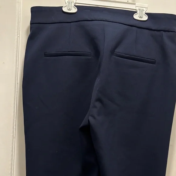 Veronica Beard Navy Trousers with Gold Buttons - Picture 5 of 13